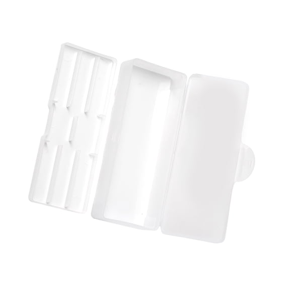 Double Layer Nails Art Tools Storage Case Clear Plastic Manicure Pedicure Tool Organizers Container for Nails Salon Home