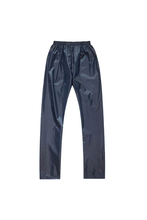 Double Layer Blue Rain Pants Waterproof Breathable Oxford Cloth for Outdoor Activities