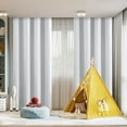 thumbnail image 1 of Double Layer Overlay Blackout Curtains Room Darkening Window Drapes Soundproof Noise Reduction Thermal Insulated Privacy Protection Panels for Bedroom, 51.97" X 62.99", AKLJWH, 1 of 7