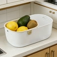 thumbnail image 1 of Double Layer Pistachio Bowl with Shell Storage and Holder, Pistachio Dish Hides Shells, Durable Snack Bowl, Double Layer Colander & Bowl for Fruits & Vegetables, 8.46x4.84X3.15inch, 1 of 8