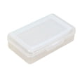 thumbnail image 1 of Double Layer Plastic Pencil Box with Separate Compartments and Snap Closure, Clear, 1 of 5
