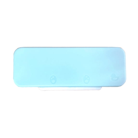 Double Layer Plastic Pencil Case - Cute Storage Box for Pencils, Erasers, and Small Stationery - Durable and Stylish Design, , Large Capacity for Efficient Organization,Blue