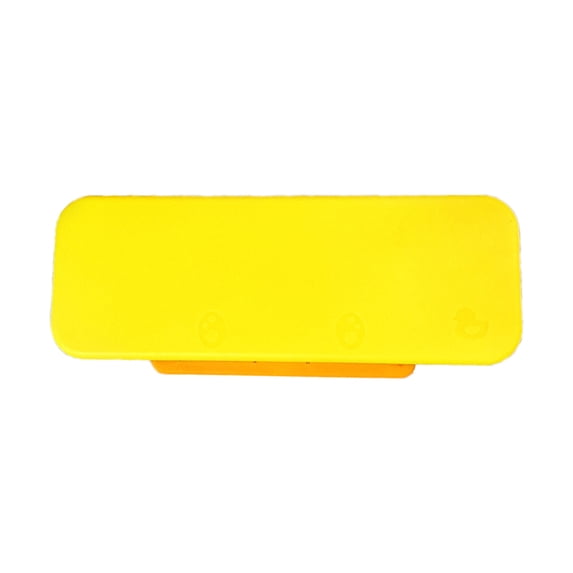 Double Layer Plastic Pencil Case - Cute Storage Box for Pencils, Erasers, and Small Stationery - Durable and Stylish Design, , Large Capacity for Efficient Organization,Yellow