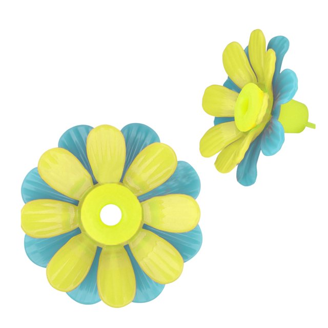 Double Layer Plastic Simulates Flower Hummingbird Feeder Flower Induces