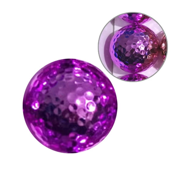 Double Layer Plating Golf Ball Golfers Swing Putters Training Ball Golf Practice Ball for Golfers Training