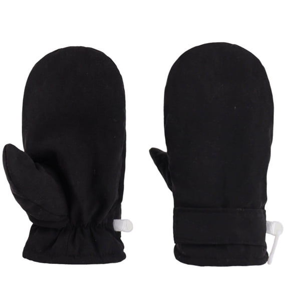 Double Layer Plush Kids Mittens Thickened Warm Snow Gloves For Children Boys Girls Winter Outdoor Skiing Hiking Gloves