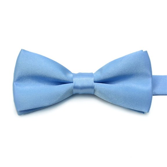 Double Layer Polyester BowTie For Boy Girl Birthday Party School Event Soft Adjustable Necktie for Formal Occasion