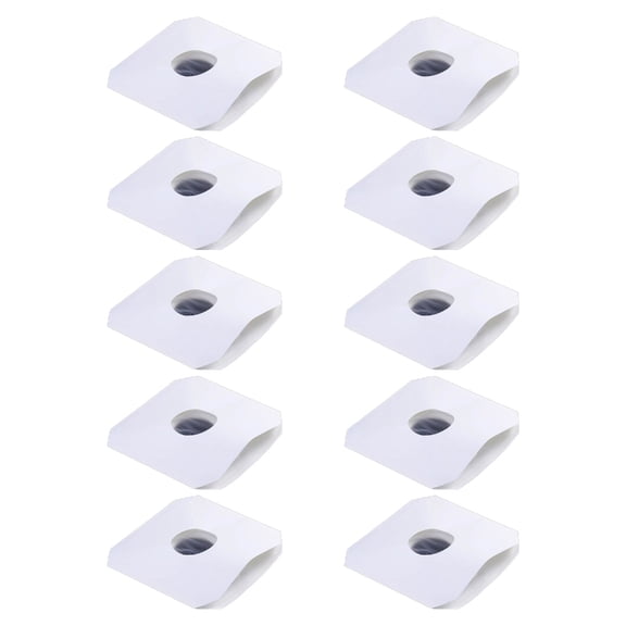 Dustproof Record Inner Sleeves Record Bags 10PCS Set Kraft Paper and PO Film For Dust Resistance Easy to Storage