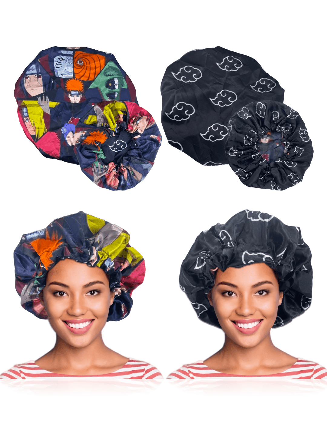 Crown Limited Supply Reversible Satin Bonnet - Double Layer Anime ...