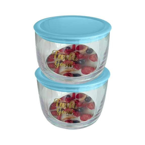 Double Layer Rotating Stacked Fresh-Keeping Storage Tank • Plastic Sealed Transparent Food Container • Space-Saving Stackable Airtight Lid • Kitchen & Refrigerator Organization Box - 2 Pack