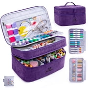 Double-Layer Sewing Organizer Bag with Pin Cushion for Sewing Supplies VT04
