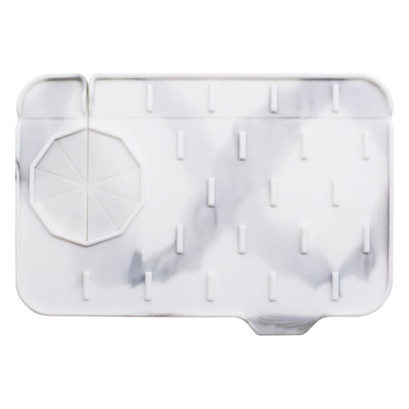 Double Layer Silicone Mat Drying Rack for Kitchen and Bathroom Countertops