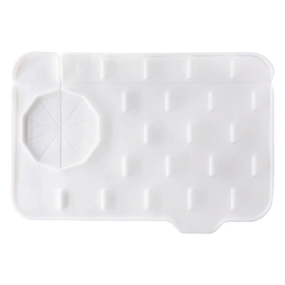 Double Layer Silicone Mat Water Retaining Drain Drying Rack for Kitchen and Bathroom Countertops