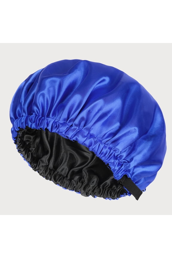 Double Layer Silk & Satin Sleep Cap for Long Hair & Curls, Bonnet with Secure Pocket, Hair Protection for Night, Women