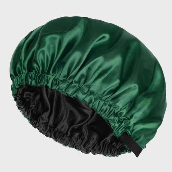 Double Layer Silk Sleep Cap for Long Hair, Satin Bonnet Hair Care for Women, Adjustable Elastic, Comfortable Nighttime Protection Against Frizz and Split Ends