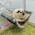 thumbnail image 1 of Double Layer Small Pet Hammock Bed - Hanging Cage Glider for Guinea Pigs, Ferrets, Hamsters, Rats | 20x10cm Cozy Sleeping & Playing Spot, 1 of 6