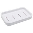thumbnail image 1 of Double Layer Soap Dish with Drainage Tray for Bathroom or Kitchen Shower Storage, 2-Pack, 1 of 5