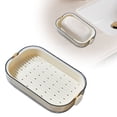 thumbnail image 1 of Double Layer Soap Storage Rack - Bathroom Countertop Soap Box with Drain Tray, Household Soap Organizer Holder for Sink, Kitchen, Hotel Bathroom Decor, 1 of 5