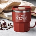 thumbnail image 1 of Double-Layer Stainless Steel Coffee Mug, Heat Retention for Hot Beverages, Spill-Proof Lid for Convenient Use, Perfect for Students, Commutes, and Work, 1 of 9