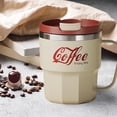 thumbnail image 1 of Double-Layer Stainless Steel Coffee Mug, Heat Retention for Hot Beverages, Spill-Proof Lid for Convenient Use, Perfect for Students, Commutes, and Work, 1 of 6