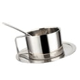 thumbnail image 1 of Double Layer Stainless Steel Coffee Mug Tea Cup and Saucer Set With S, 1 of 8