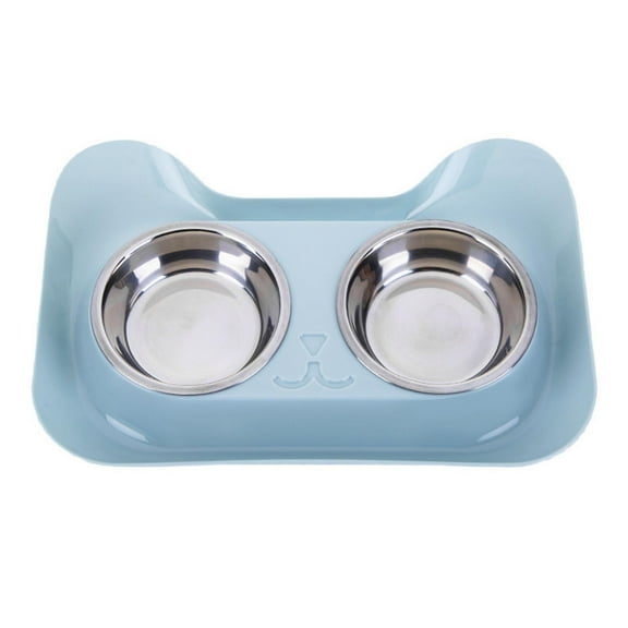 Double Layer Stainless Steel Pet Bowl and Water Feeder Tray for Dogs Puppies Cats Feeding Supplies