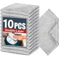 thumbnail image 1 of Double Layer Steel Wire Cleaning Cloth - Non Scratch Steel Wire Dish Cloth, Heavy Duty Wiping Pad, Multi-Functional Silver Mesh Cleaning Pad, Suitable for Dishes, Pots, Frying Pans (10 Pack), 1 of 4