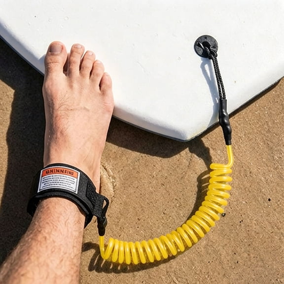 Double Layer TPU Bodyboard Wrist Leash Quick Release Swivel Surf Board Safety Strap for Adult Water Sports 51.18"