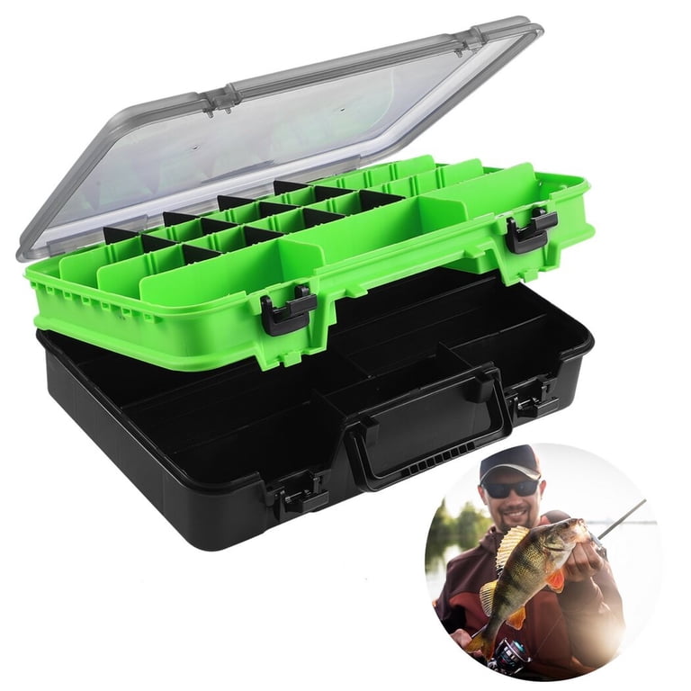 Bag Waterproof Tackle Box Double Layer Tackle Box, Two Level Fishing Tackle  Box Organizer With Adjustable Dividers, Outdoor Fishing Large Capacity  Tackle Storage Box