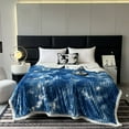 thumbnail image 1 of Double Layer Thickened Blanket,Lamb's Wool Fleece Throw,Soft Flannel Nap Blanket,Warm Plush Cover,For Bed Sofa Couch,Lightweight Bed Blanket,Machine Washable, 1 of 6