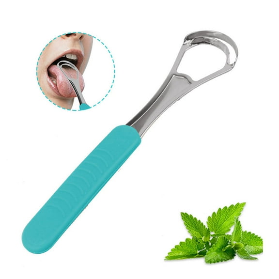 Double Layer Tongue Cleaner Tongue Scraper Reusable Stainless Oral Mouth Brush