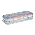 thumbnail image 1 of Double-Layer Transparent PET Plastic Printed Pen Case With Freely Detachable Partitions And Snap Fastening Design Suitable For Study Office And Outings Happy Hauntings, 1 of 7