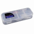 thumbnail image 1 of Double Layer Transparent Plastic Pencil Case Organizer | Double-sided Double-open Storage Box | Multifunctional Stationery Container for Pens, Pencils, Erasers | 21x9x4.8cm | Clear, 1 of 1