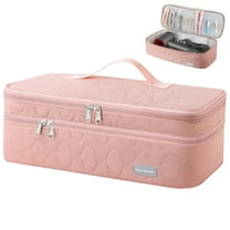 Double-Layer Travel Carrying Case Portable Storage Organizer Bag for women, Compatible with Revlon One-Step Hair Dryer and Volumizer Hot Air Brush and Attachments Scandihome Series (Bag Only)