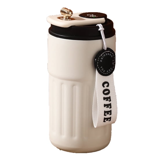 Double Layer Vacuum Insulated Mug 15 fl oz for Hot and Cold Drinks, 304 Stainless Steel Travel Tumbler for Coffee and Wine, Leak Proof Thermal Cup for Office and Outdoor