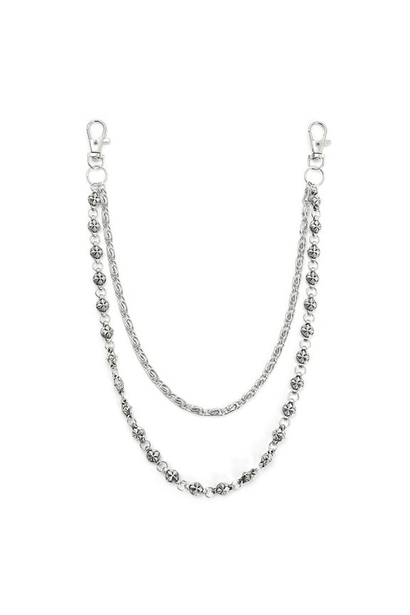 Double Layer Waist Chain for Jeans Unisex Punk Streetwear Body Jewelry Accessory For Street Fashion Enthusiasts