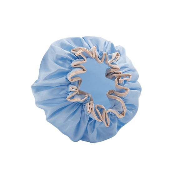 Double-Layer Waterproof Shower Cap for Women – Oil-Resistant, Easy to Wear & Clean, Comfortable Fit, Durable and Perfect for Hair Protection