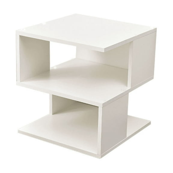 Double Layer White Home Bookshelf Versatile Storage, Minimalist Design, Easy to Clean
