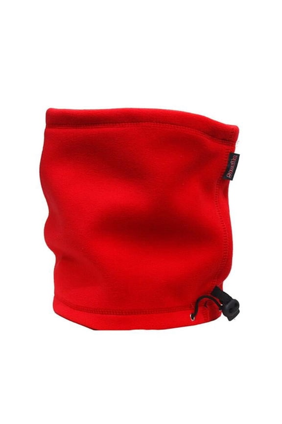 Double-Layer Windproof Neck Warmer & Gaiter, Red - 2 Piece