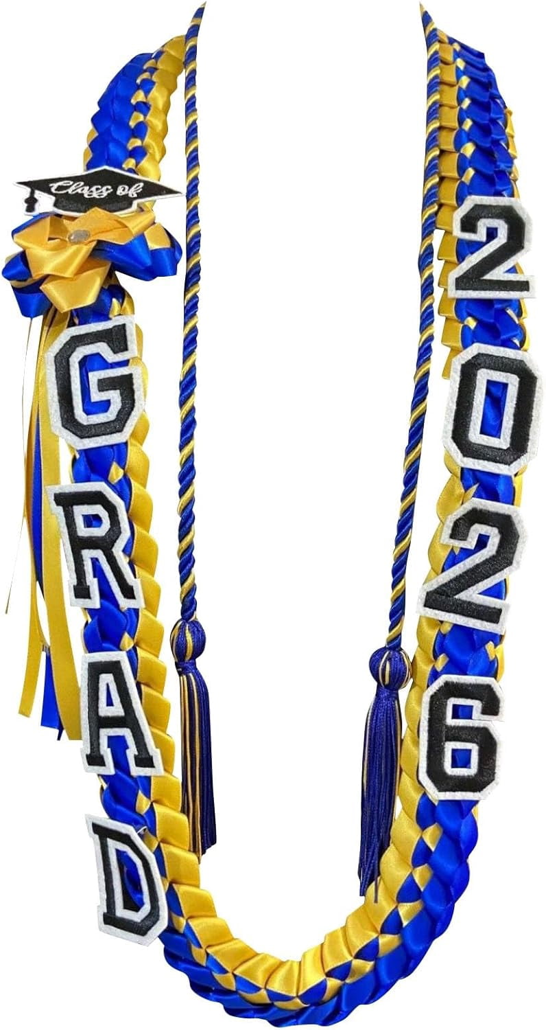 5 Graduation Ropes Double Layer Woven Graduation Ribbon Sash, Braided Honorary Rope ...