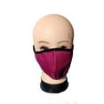 thumbnail image 1 of Double Layered Face Cover Color Pink, 1 of 6