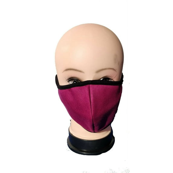 Double Layered Face Cover Color Pink
