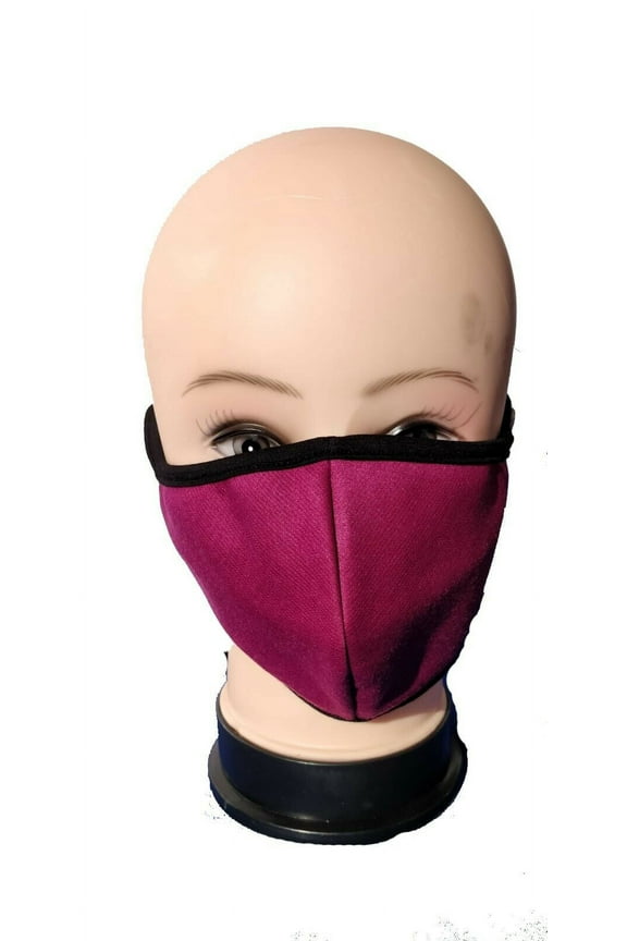 Double Layered Face Cover Color Pink