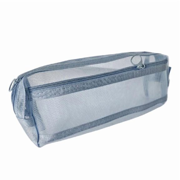 Double Layers Meshes Pencil Case Pen Bag Large Capacity Pen Case Pencil Pouches Clear Pencil Bag for Student