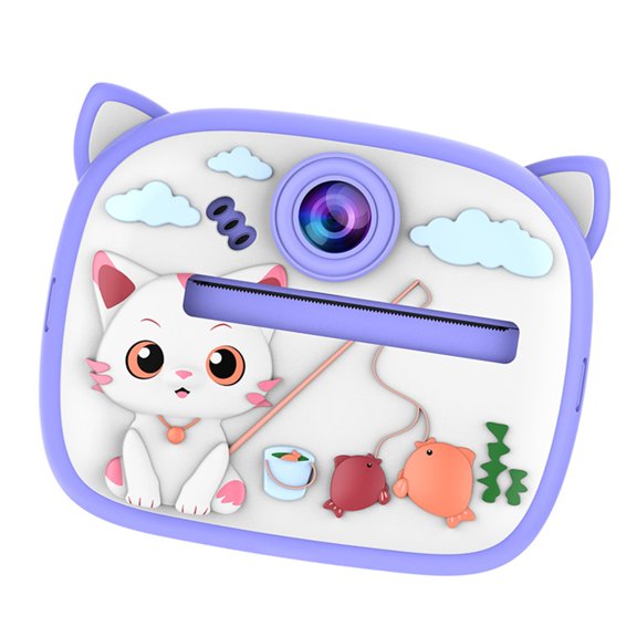 Double Lens 1080P Digital Camera for Device Cartoon Shape Easy to Carry Portable
