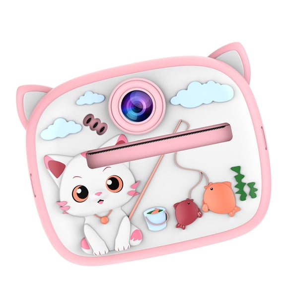 Double Lens 1080P Digital Camera for Device Cartoon Shape Easy to Carry Portable