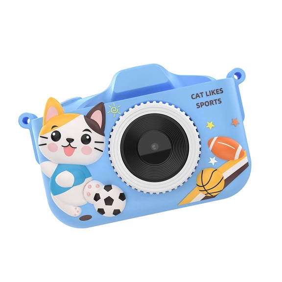 Double Lens Kids Camera With Focusing MP3 Music Player 8X Zoom Screen Shockproof ABS Camera For Boys And Girls