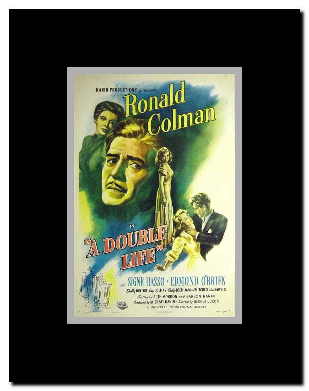 Double Life A Framed Movie Poster