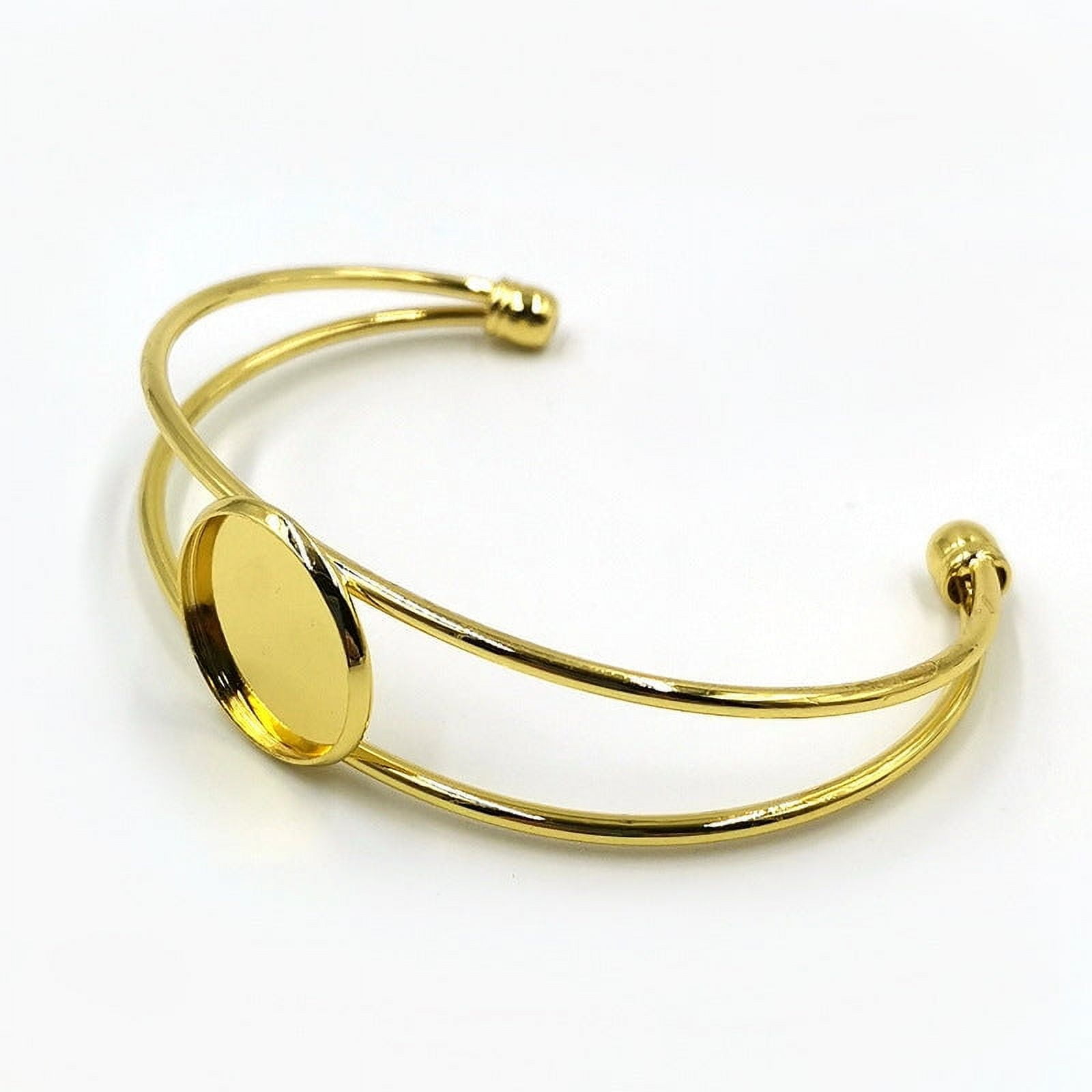 Bracelet Bottom Support Double Line Copper Backing for Jewelry Making Repair One Pack 18mm 20mm and 25mm Sizes in