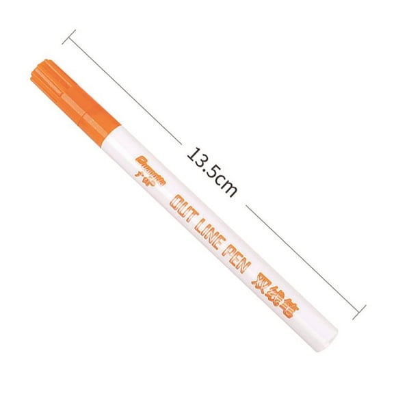 Double Line Outline Marker Pens, Highlight Journal Title Greeting Card Decor